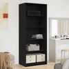 vidaXL Armoire Ch&ecirc;ne noir 80 x 50 x 200 cm Bois d'ing&eacute;nierie