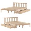 vidaXL Cadre de lit sans matelas 140x190 cm bois de pin massif