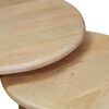 vidaXL Tables basses gigognes 2 pcs Noir Bois de mangue massif