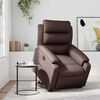 vidaXL Fauteuil inclinable &eacute;lectrique marron similicuir