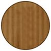 vidaXL Tapis rond marron 60 cm bambou