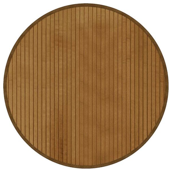 vidaXL Tapis rond marron 60 cm bambou