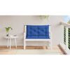 vidaXL Coussin de banc de jardin bleu 100x(50+50)x7 cm tissu oxford