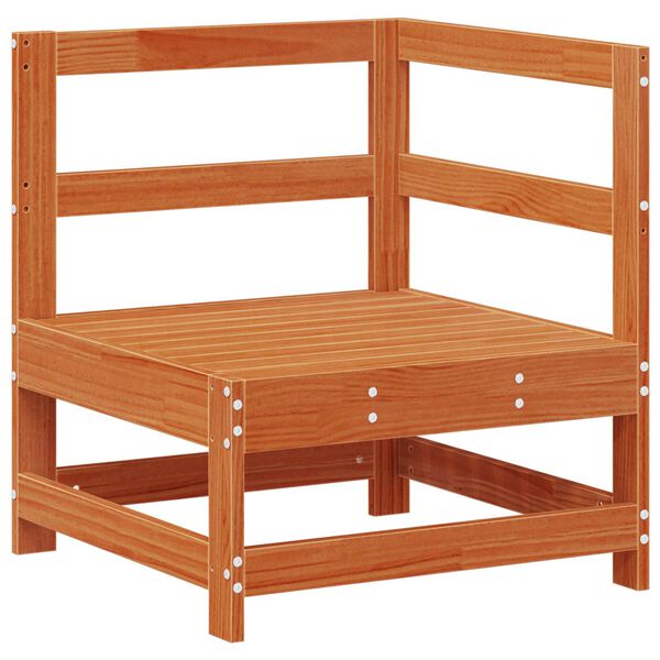 vidaXL Ensemble de salon de jardin 8 pcs Brun Cir&eacute; Pin massif