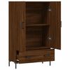 vidaXL Buffet haut ch&ecirc;ne marron 69,5x31x115 cm bois d'ing&eacute;nierie
