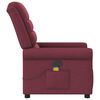 vidaXL Fauteuil de massage inclinable Rouge bordeaux Tissu
