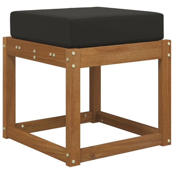 vidaXL Coussin de Si&egrave;ge d'Ext&eacute;rieur Noir 40 x 40 x 8 cm