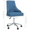 vidaXL Chaise pivotante de bureau Bleu Tissu