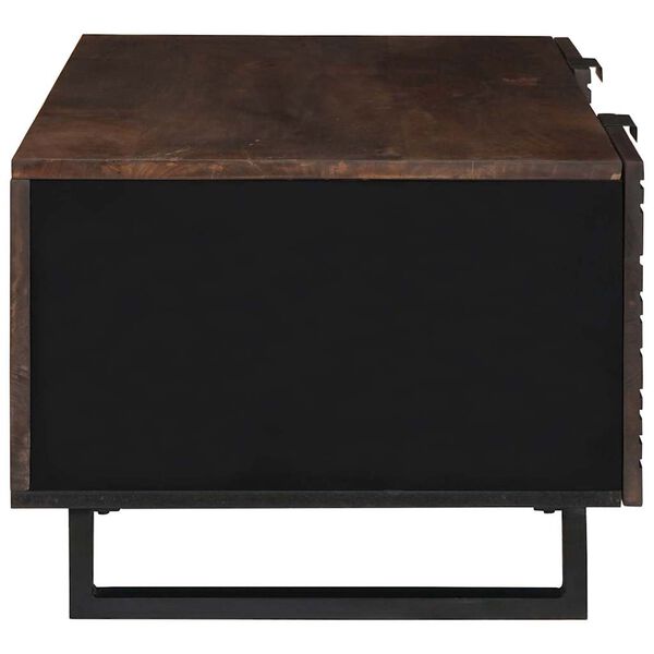 vidaXL Table basse Marron et Noir 100 x 54 x 40 cm