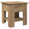 vidaXL Table basse ch&ecirc;ne artisanal 40x40x42 cm bois d'ing&eacute;nierie