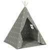 vidaXL Tente tipi pour enfants avec sac Polyester Gris 115x115x160 cm