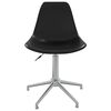 vidaXL Chaise de bureau pivotante Noir PP
