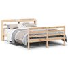 vidaXL Cadre de lit avec t&ecirc;te de lit sans matelas 160x200 cm