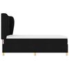 vidaXL Lit &agrave; ressorts avec matelas Noir 200 x 140 cm tissu