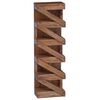 vidaXL &Eacute;tag&egrave;re &agrave; vin Naturel 24 x 14 x 80 cm Bois de Mahogany Massif
