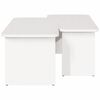 vidaXL Table basse 2 pcs Blanc Bois massif en pin