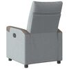 vidaXL Fauteuil inclinable Gris clair Tissu