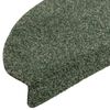 vidaXL Tapis d'escalier autocollants 30 pi&egrave;ces 65 x 21 x 4 cm Vert Demi-rond Grand
