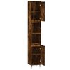 vidaXL Armoire de bain ch&ecirc;ne fum&eacute; 30x30x190 cm bois d'ing&eacute;nierie
