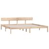 vidaXL Cadre de lit sans matelas bois massif 200x200 cm