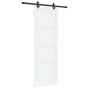 vidaXL Porte coulissante ORKDAL 83 x 232 cm Bois de pin massif Blanc