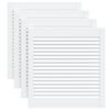 vidaXL Portes d'armoire &agrave; persiennes 4pcs blanc 61,5x59,4cm pin massif