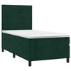 vidaXL Sommier &agrave; lattes de lit avec matelas Vert fonc&eacute; 90x190 cm