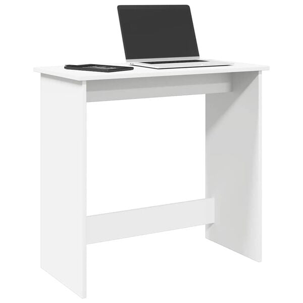 vidaXL Bureau Blanc 80x40x75 cm Bois d'ing&eacute;nierie