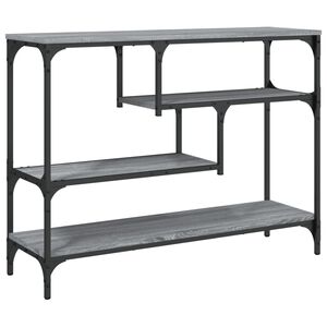 vidaXL Table console sonoma gris 100x30x75 cm bois d'ing&eacute;nierie