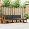 vidaXL Ensemble de canap&eacute;s d'ext&eacute;rieur 5 pcs Naturel et Anthracite