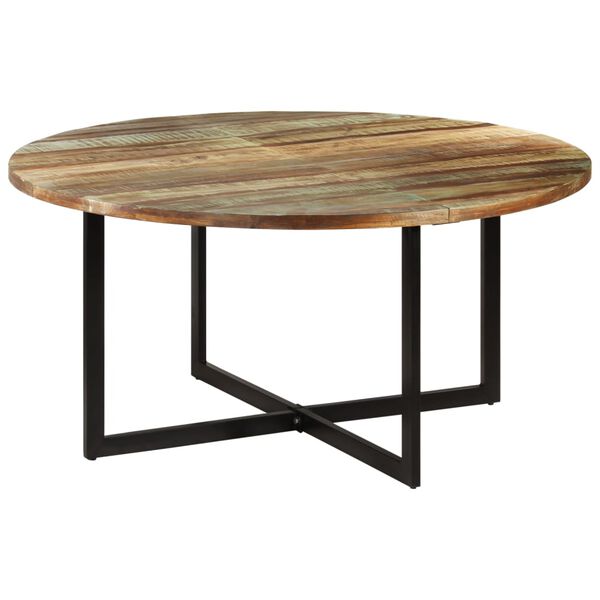 vidaXL Table &agrave; manger 150x75 cm Bois massif de r&eacute;cup&eacute;ration