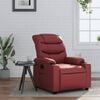 vidaXL Fauteuil inclinable Rouge bordeaux Similicuir