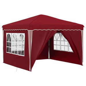 vidaXL Tente de f&ecirc;te pop-up Bordeaux 288 x 288 x 245 cm Tissu Oxford
