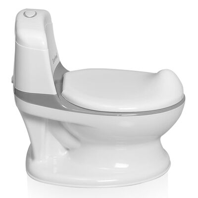 MAÏKA Pot de toilette blanc pour bébé - design réaliste - sonore