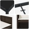 vidaXL Ensemble de salle &agrave; manger pour jardin 5 pcs Marron polyrotin