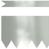 vidaXL Bordure de Pelouse 10 pcs Argent 100 x 0.05 x 20 cm