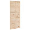 vidaXL Porte de grange 90x208 cm bois massif de pin