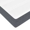 vidaXL Cadre de lit ottoman et matelas gris fonc&eacute; 120x200 cm velours