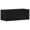 vidaXL Meuble TV 80x34x30 cm Ch&ecirc;ne noir Bois d'ing&eacute;nierie