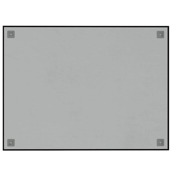 vidaXL Tableau noir magn&eacute;tique mural noir 80x60 cm verre tremp&eacute;