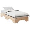 vidaXL Cadre de lit sans matelas empilable 75x190 cm bois massif