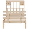 vidaXL Lit bibliothèque sans matelas 100x200 cm bois massif de pin