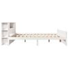 vidaXL Lit biblioth&egrave;que sans matelas blanc 140x190 cm bois pin massif
