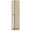vidaXL Armoire de salle de bain chêne sonoma bois d'ingénierie métal