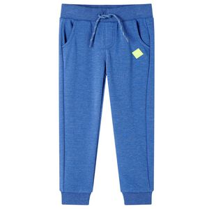 Pantalon de surv&ecirc;tement pour enfants bleu m&eacute;lange 104