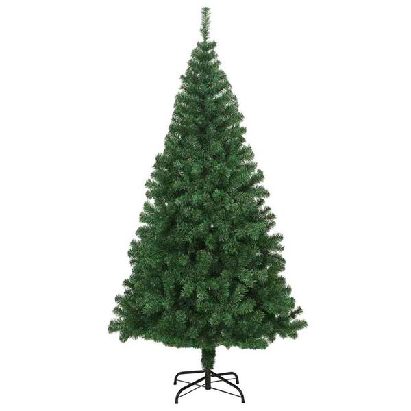 vidaXL Sapin de No&euml;l artificiel Vert 180 cm PVC, Acier et Plastique