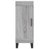 vidaXL Buffet haut Sonoma gris 34,5x34x180 cm Bois d'ing&eacute;nierie
