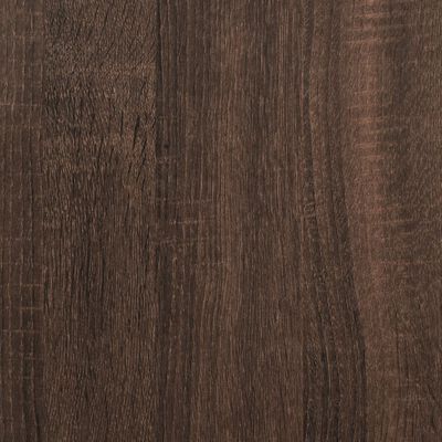 vidaXL Table basse chêne marron 100x55x50cm bois d'ingénierie et métal
