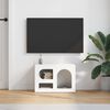 vidaXL Meuble TV Blanc 60 x 35 x 40 cm Bois d'ing&eacute;nierie