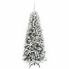 vidaXL Sapin de No&euml;l artificiel avec 150 LED avec support Blanc 150 cm